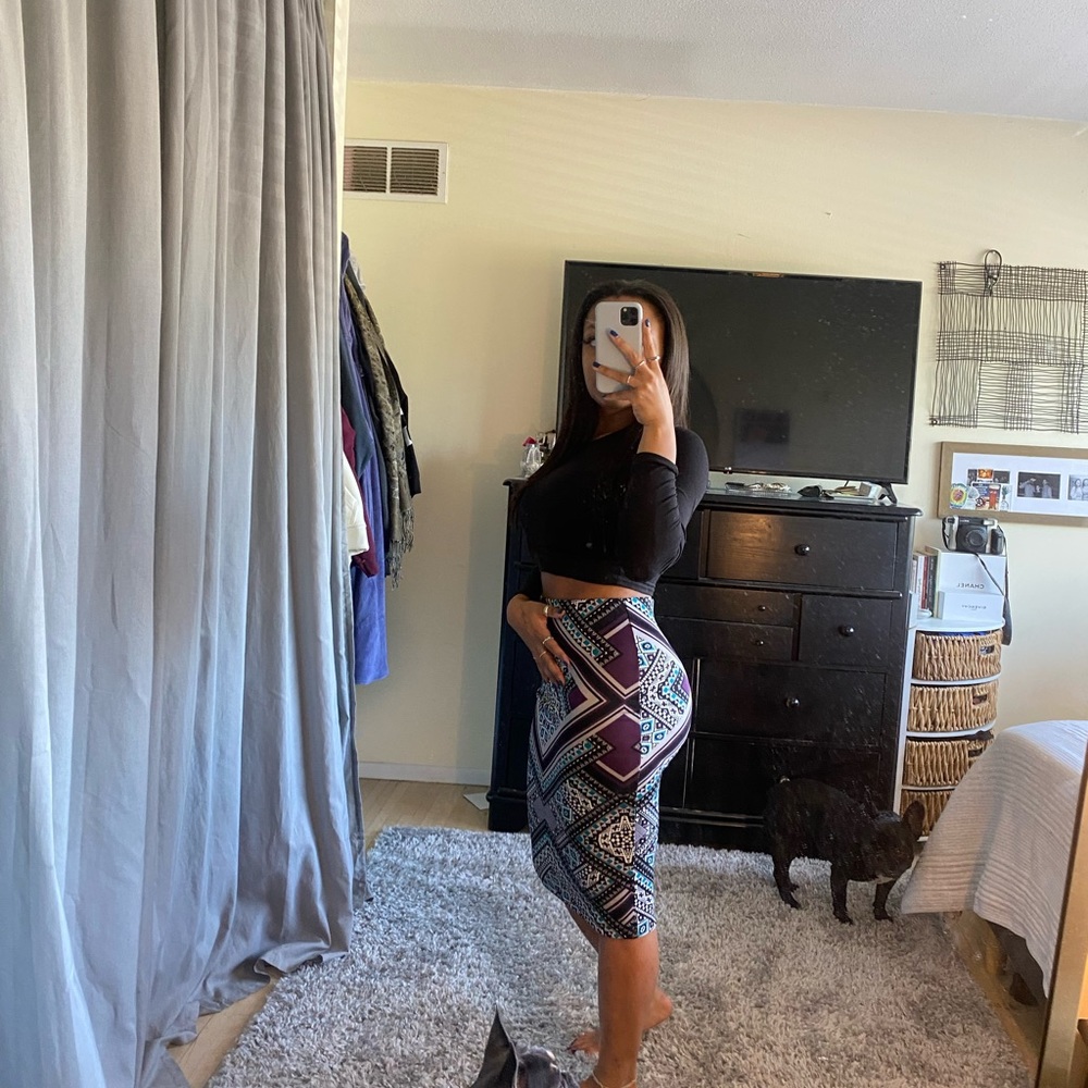 Aztec Midi Skirt